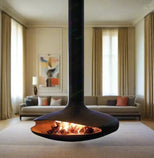 Firewood Saucer Hanging Wood 360 Degree Rotatable Fireplace-MinimalisticDecor.com