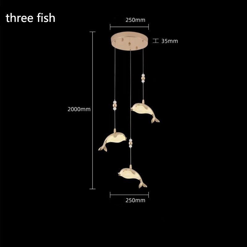 Fish Pendant Chandelier Lighting-MinimalisticDecor.com