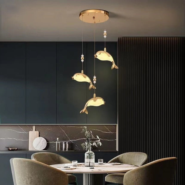 Fish Pendant Chandelier Lighting-MinimalisticDecor.com
