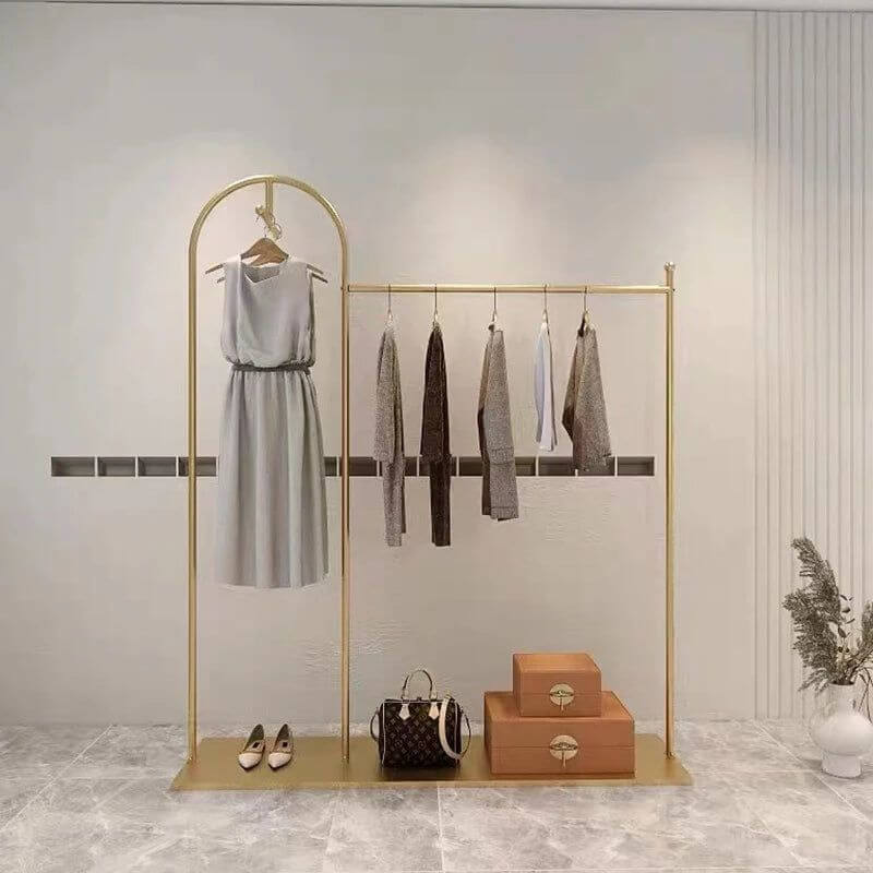 Floor Standing Metal Coat Rack Organiser-MinimalisticDecor.com