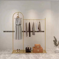 Floor Standing Metal Coat Rack Organiser-MinimalisticDecor.com
