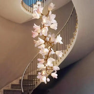 Floral Bunch Staircase Chandelier Lighting-MinimalisticDecor.com