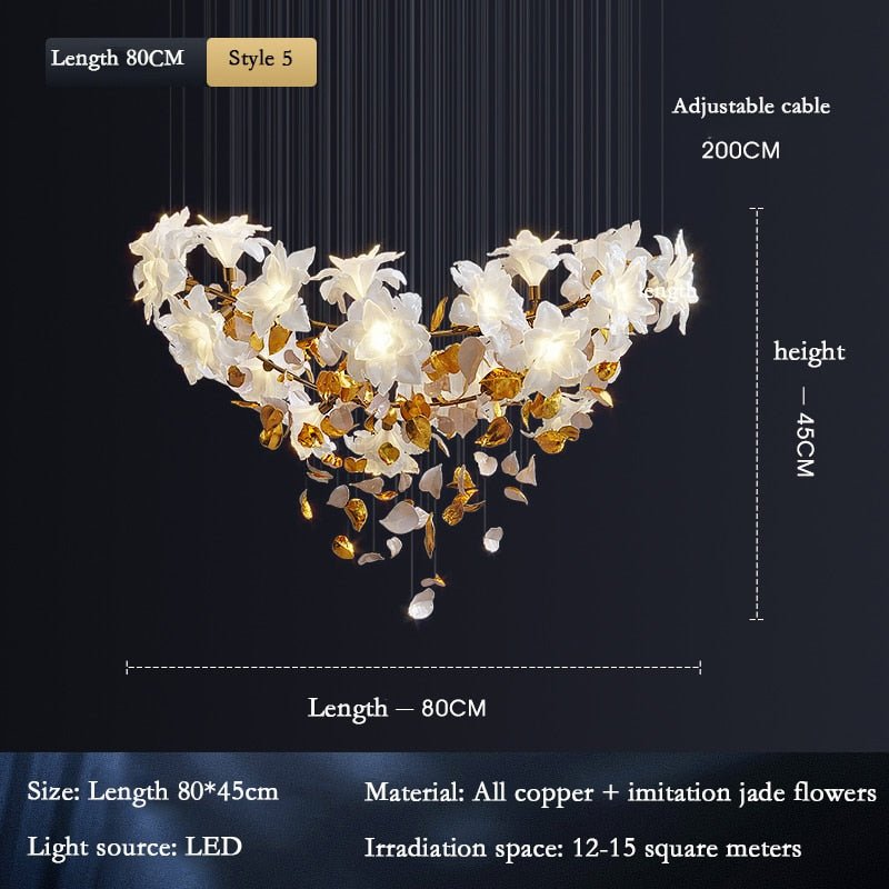 Flower Ceiling LED Chandelier - Elegant Focal Point-MinimalisticDecor.com