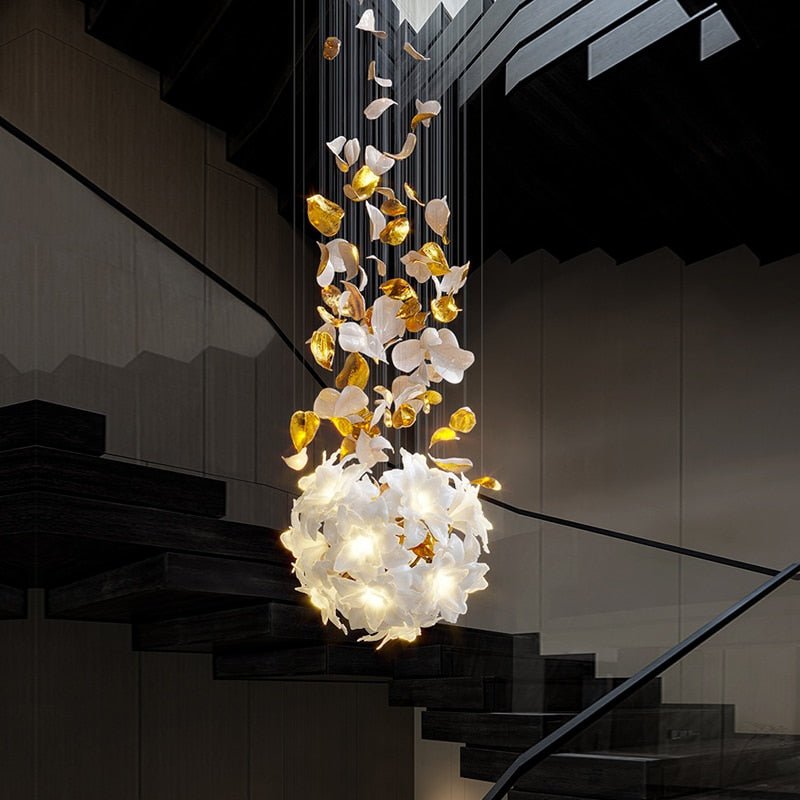 Flower Ceiling LED Chandelier - Elegant Focal Point-MinimalisticDecor.com