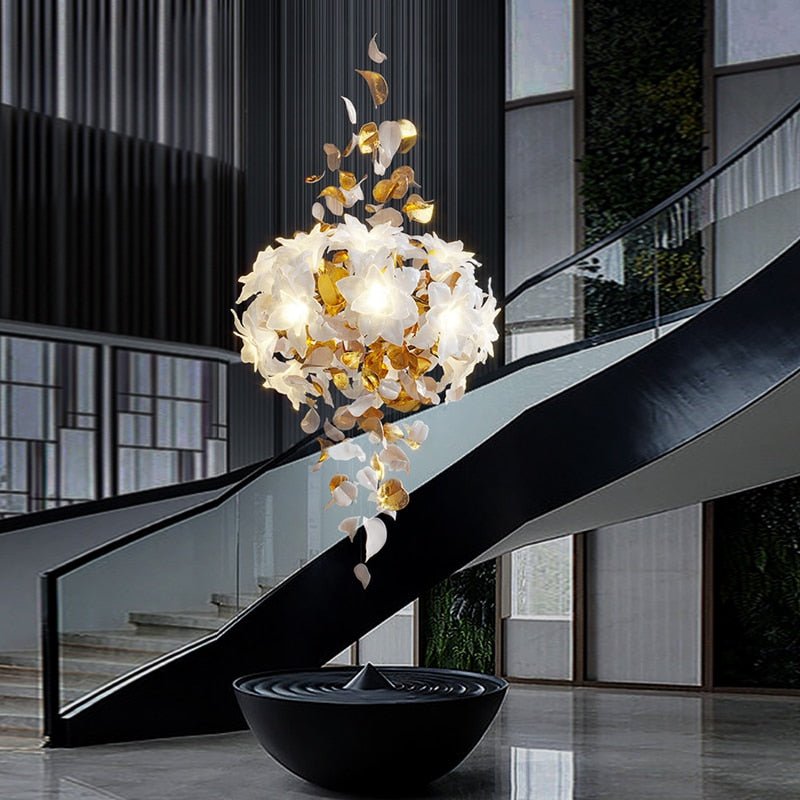 Flower Ceiling LED Chandelier - Elegant Focal Point-MinimalisticDecor.com