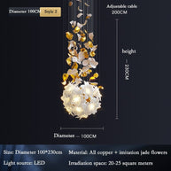 Flower Ceiling LED Chandelier - Elegant Focal Point-MinimalisticDecor.com