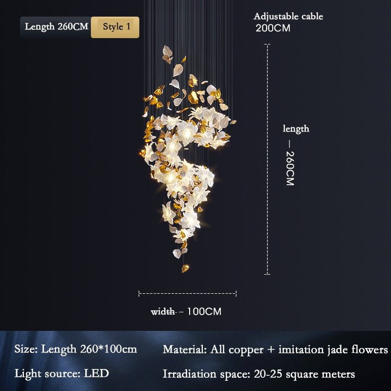 Flower Ceiling LED Chandelier - Elegant Focal Point-MinimalisticDecor.com