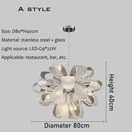 Flower Crystal LED Lighting - Crystal Chandelier-MinimalisticDecor.com