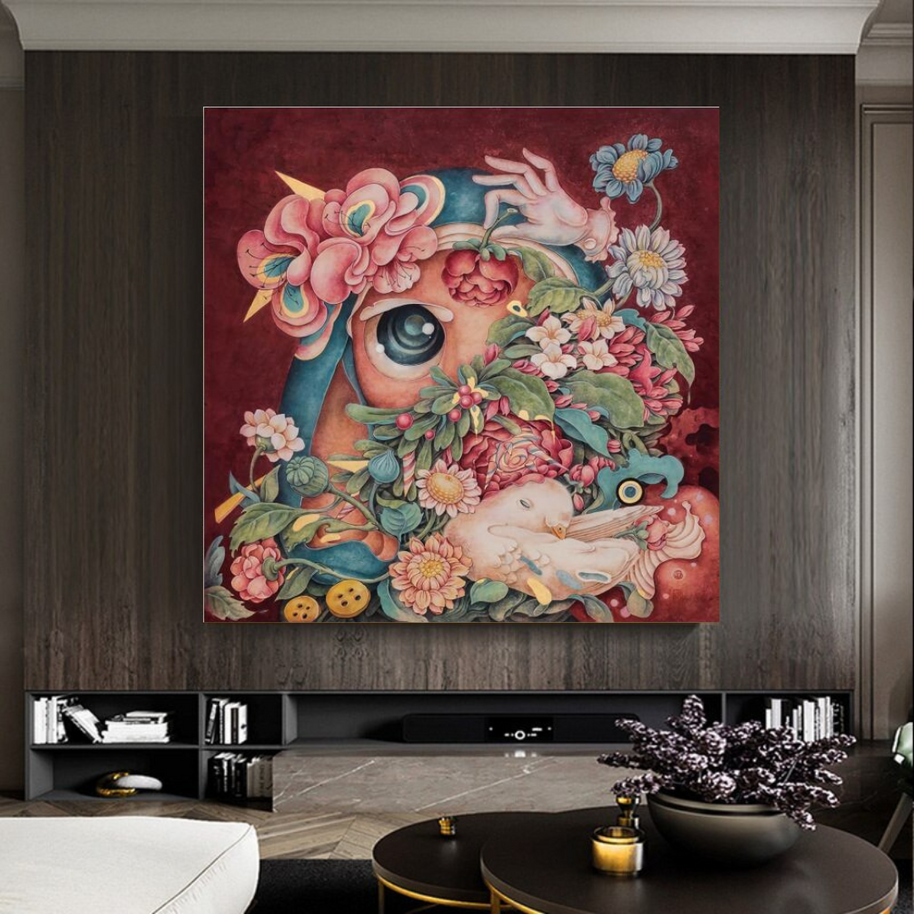 Flowery Canvas Wall Art-MinimalisticDecor.com
