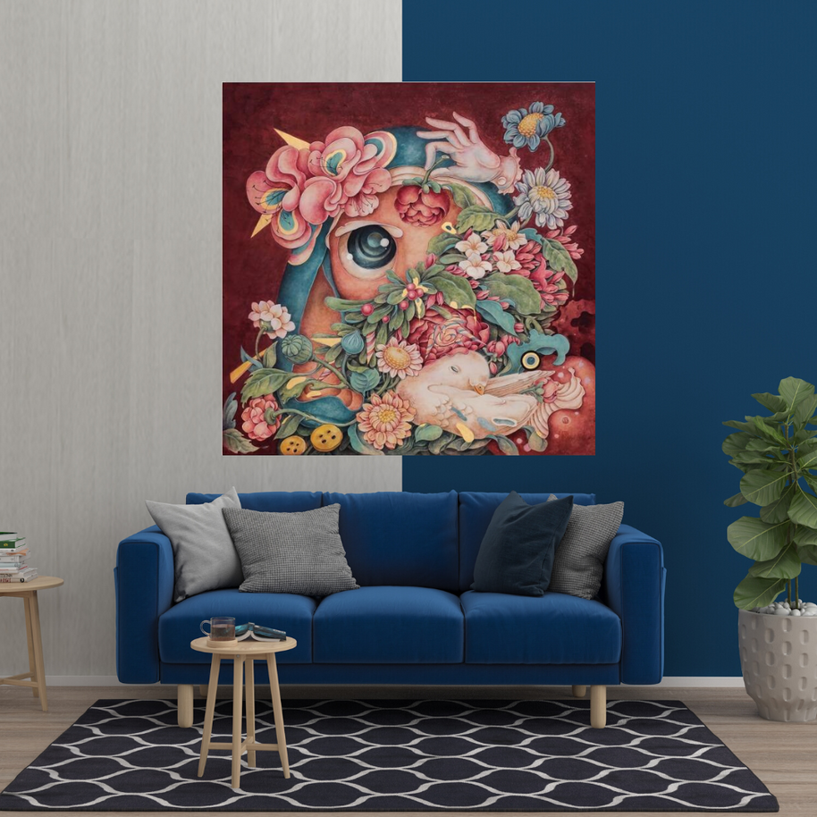 Flowery Canvas Wall Art-MinimalisticDecor.com