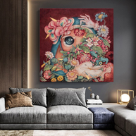 Flowery Canvas Wall Art-MinimalisticDecor.com