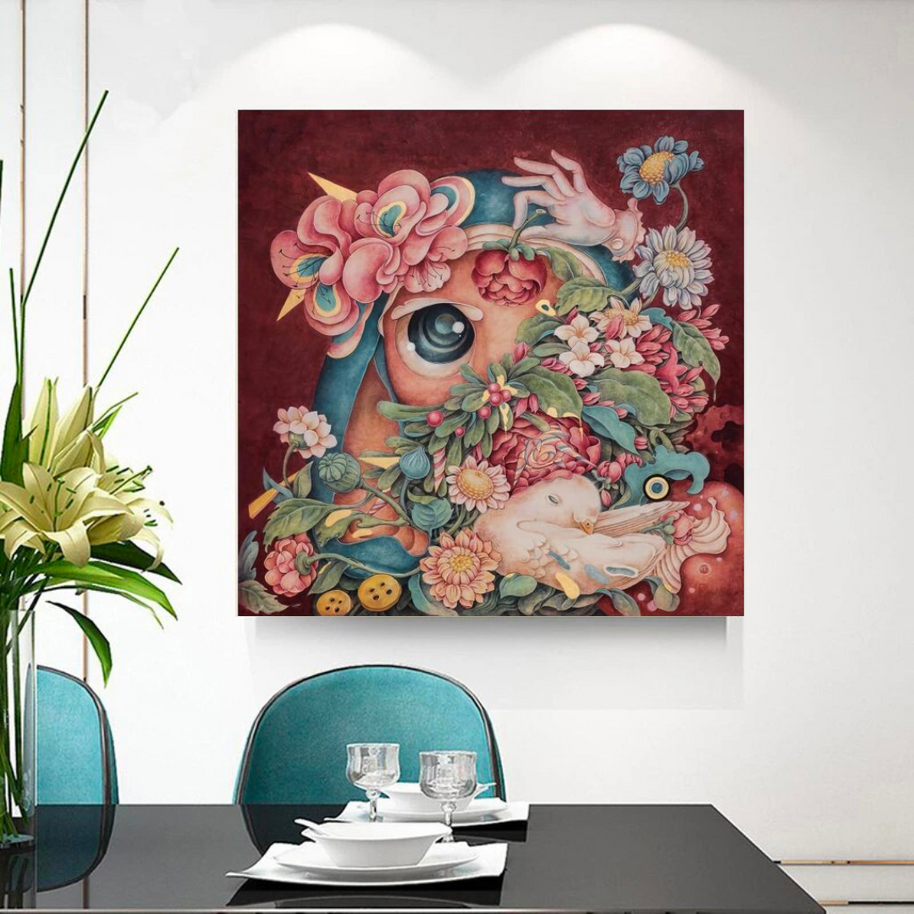 Flowery Canvas Wall Art-MinimalisticDecor.com