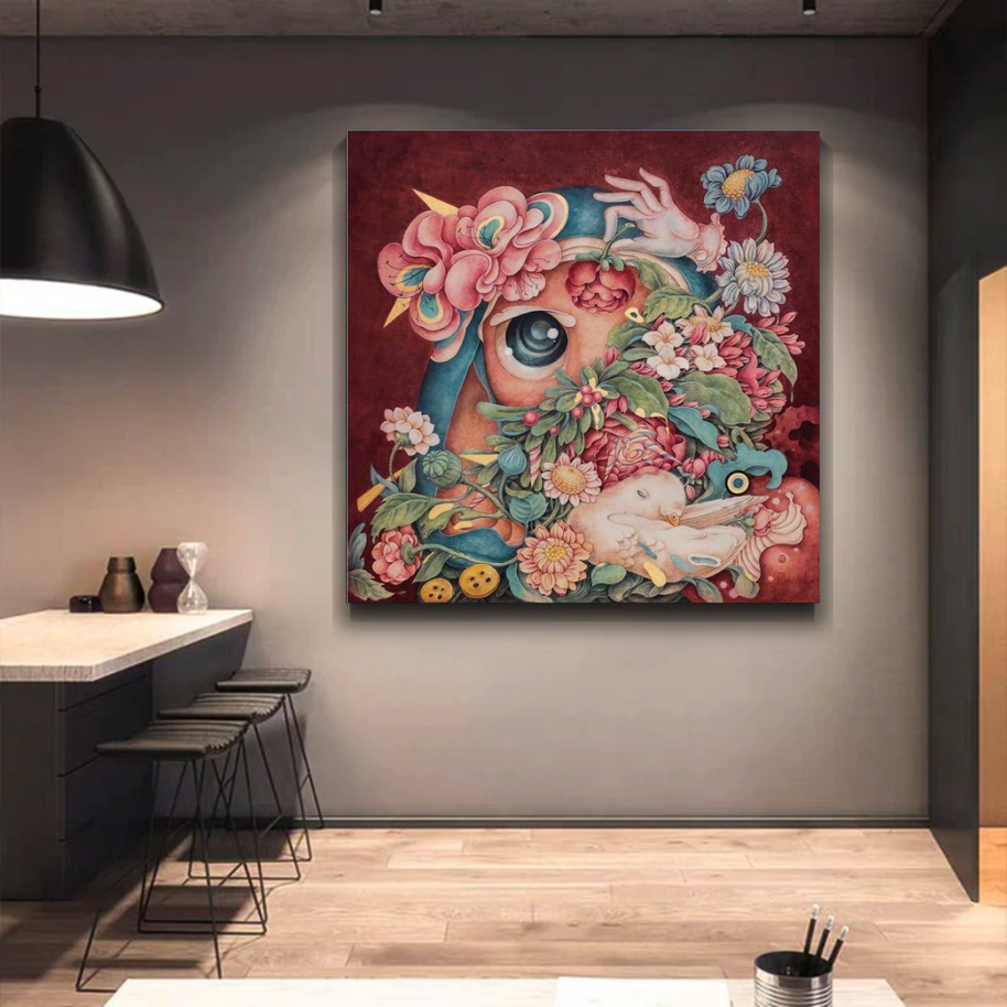 Flowery Canvas Wall Art-MinimalisticDecor.com