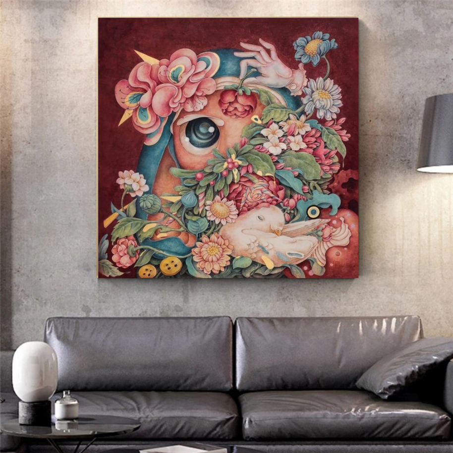 Flowery Canvas Wall Art-MinimalisticDecor.com