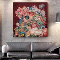 Flowery Canvas Wall Art-MinimalisticDecor.com