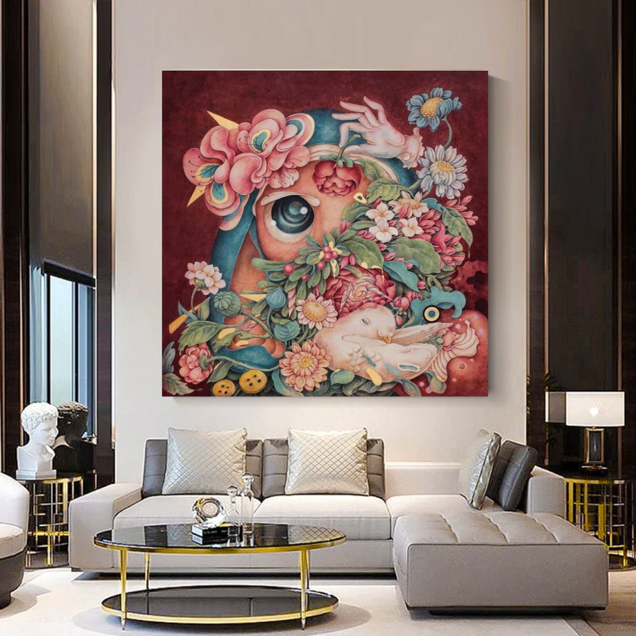 Flowery Canvas Wall Art-MinimalisticDecor.com