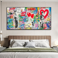 Follow Your Dreams with Banksy Art Canvas-MinimalisticDecor.com