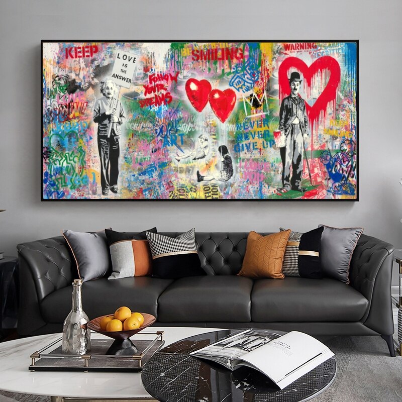 Follow Your Dreams with Banksy Art Canvas-MinimalisticDecor.com