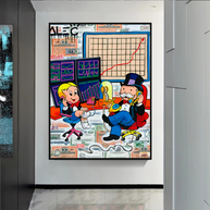 Forex Brokers Trading: Mr Monopoly Wall Art-MinimalisticDecor.com