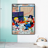 Forex Brokers Trading: Mr Monopoly Wall Art-MinimalisticDecor.com