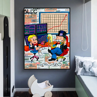 Forex Brokers Trading: Mr Monopoly Wall Art-MinimalisticDecor.com