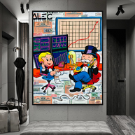 Forex Brokers Trading: Mr Monopoly Wall Art-MinimalisticDecor.com