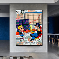 Forex Brokers Trading: Mr Monopoly Wall Art-MinimalisticDecor.com