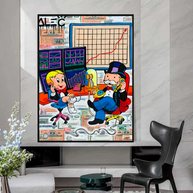 Forex Brokers Trading: Mr Monopoly Wall Art-MinimalisticDecor.com