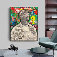 Freddie Mecury Singer Hip Hop Canvas Wall Art-MinimalisticDecor.com