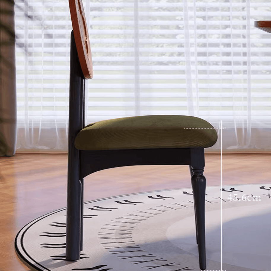 French Classic Vancleef Dining Chairs – Solid Oak Wood Elegance-MinimalisticDecor.com