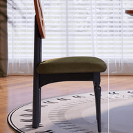French Classic Vancleef Dining Chairs – Solid Oak Wood Elegance-MinimalisticDecor.com