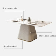 French Cream Gloss Dining Table Set – Sophisticated Elegance-MinimalisticDecor.com
