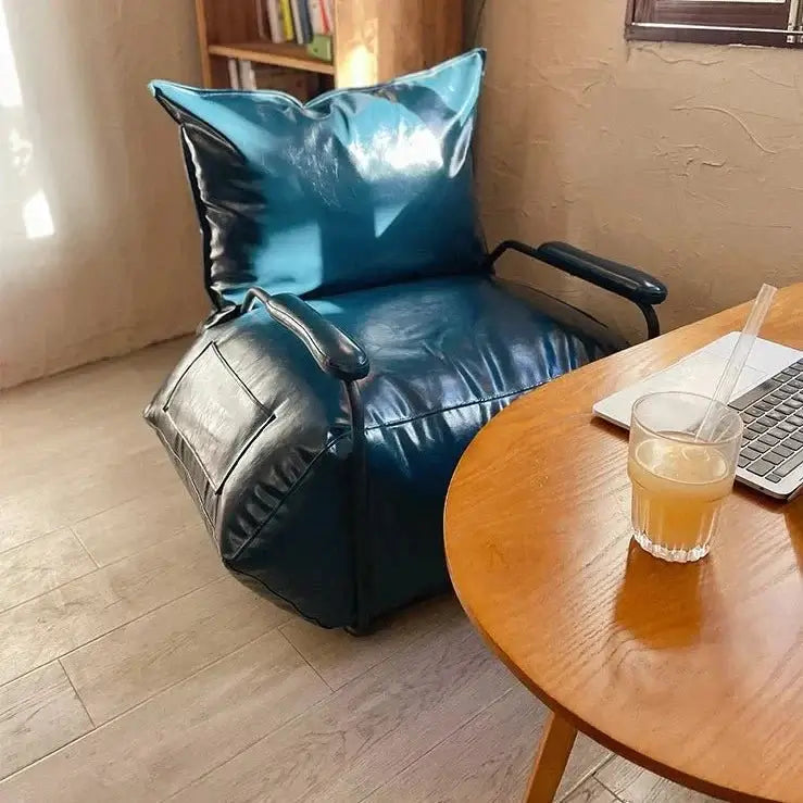 Funda Single Leather Sofa Chair Set-MinimalisticDecor.com