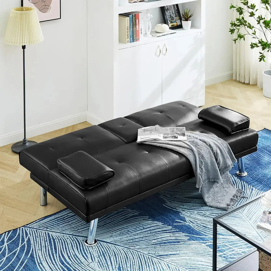 Futon Convertible Sofa Bed Sleeper Couch-MinimalisticDecor.com