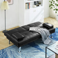 Futon Convertible Sofa Bed Sleeper Couch-MinimalisticDecor.com