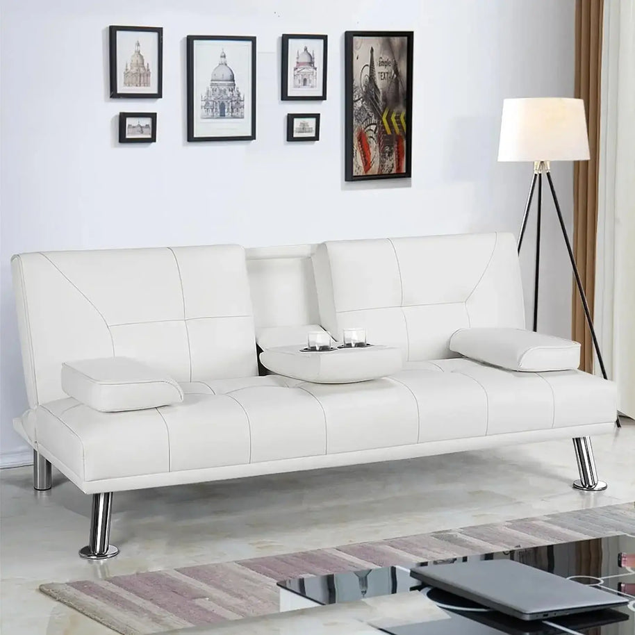 Futon Convertible Sofa Bed Sleeper Couch-MinimalisticDecor.com