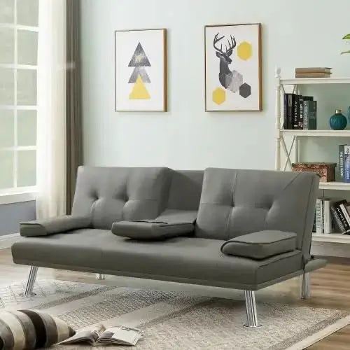 Futon Convertible Sofa Bed Sleeper Couch-MinimalisticDecor.com