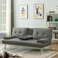 Futon Convertible Sofa Bed Sleeper Couch-MinimalisticDecor.com