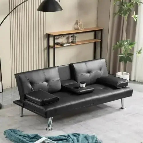 Futon Convertible Sofa Bed Sleeper Couch-MinimalisticDecor.com