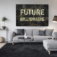 Future Billionaire Canvas Wall Art-MinimalisticDecor.com