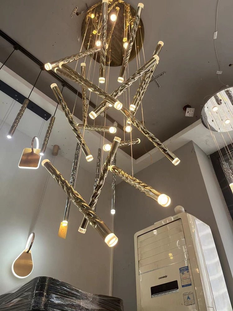 Genesis Staircase Chandelier – Illuminate Your Space-MinimalisticDecor.com