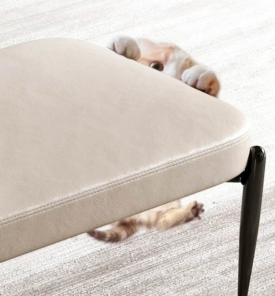 Genuine Leather Shoe Changing Bench – Premium Entryway Stool-MinimalisticDecor.com