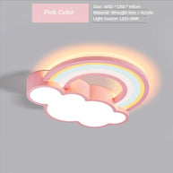 Girls Cloud Rainbow Ceiling Light | Kids Room Decor Lights-MinimalisticDecor.com