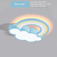 Girls Cloud Rainbow Ceiling Light | Kids Room Decor Lights-MinimalisticDecor.com