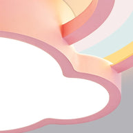 Girls Cloud Rainbow Ceiling Light | Kids Room Decor Lights-MinimalisticDecor.com