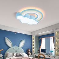 Girls Cloud Rainbow Ceiling Light | Kids Room Decor Lights-MinimalisticDecor.com