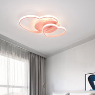 Girls Love Hearts Ceiling Light | Kids Room Decor Lights-MinimalisticDecor.com