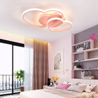 Girls Love Hearts Ceiling Light | Kids Room Decor Lights-MinimalisticDecor.com