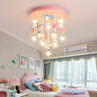 Girls Merry Go Roond Horses Ceiling Light | Kids Room Decor Lights-MinimalisticDecor.com