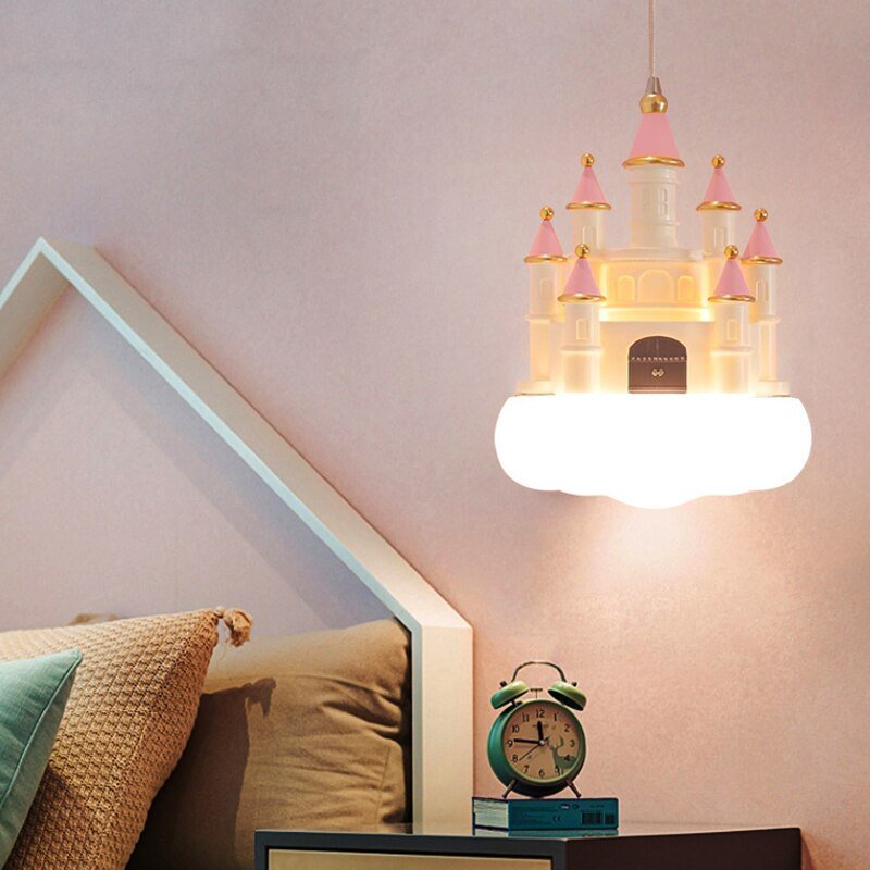 Girls Room Creative Castle Pendant Lamp Chandelier-MinimalisticDecor.com